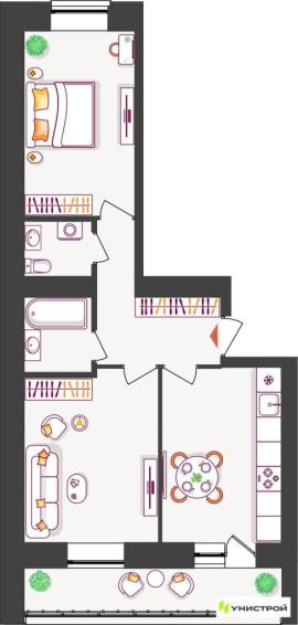 Новостройки, 2-комн., Тольятти