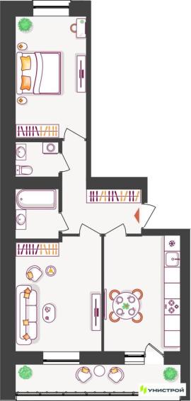 Новостройки, 2-комн., Тольятти
