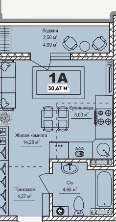 , 1-комн., Тольятти