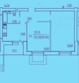 , 2-комн., Самара