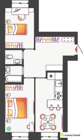 Новостройки, 2-комн., Тольятти
