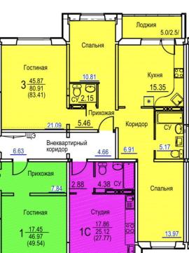 Новостройки, 3-комн., Тольятти