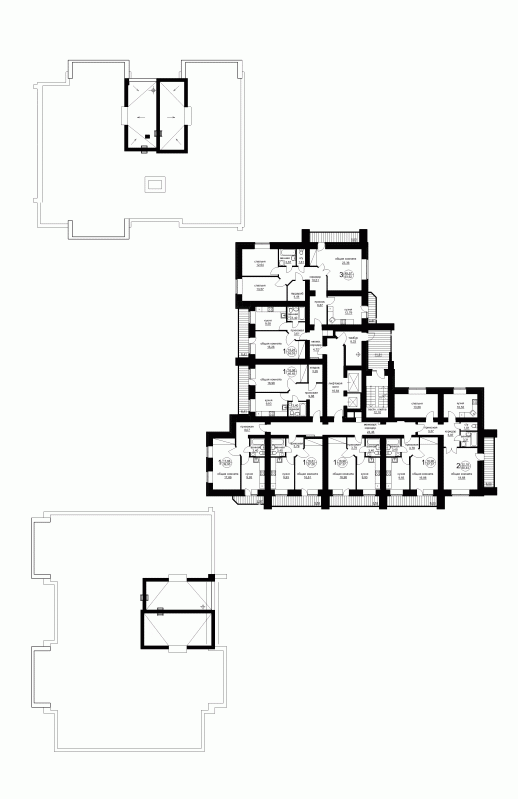 Планировки 13-14 этажей позиции №1