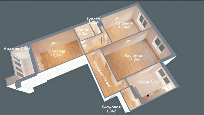 Продажа 3-комнатной квартиры, Тольятти, Маршала Жукова,  38