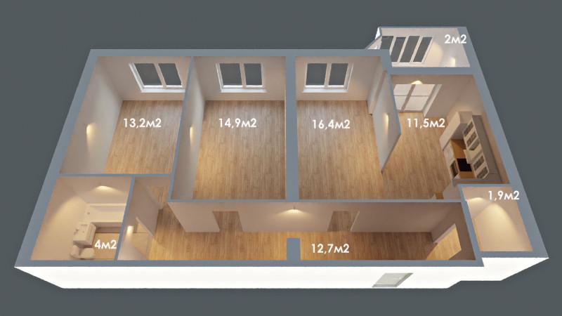 Продажа 3-комнатной квартиры, Тольятти, Спортивная,  59