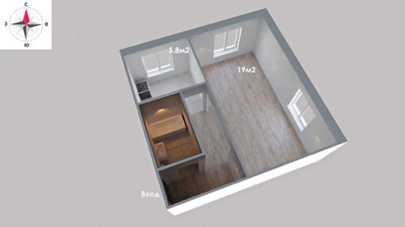 Продажа 1-комнатной квартиры, Тольятти, мира,  68