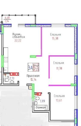 Квартиры, 3-комн., Тольятти