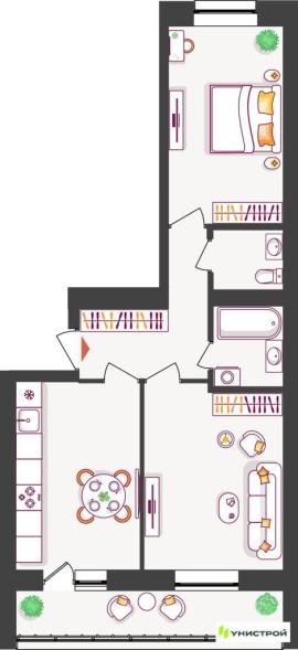 , 2-комн., Тольятти