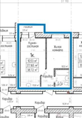 , 1-комн., Самара