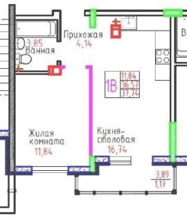 Квартиры, 1-комн., Тольятти