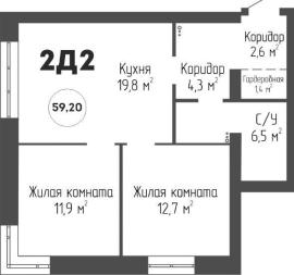 , 2-комн., Тольятти